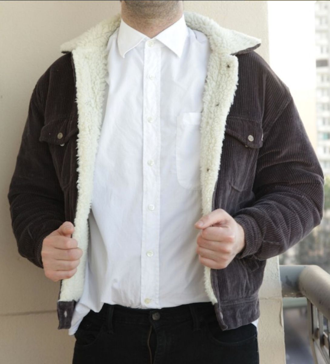 casaco masculino de veludo