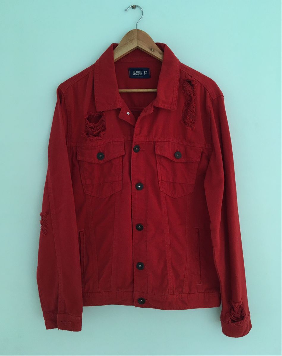 casaco masculino vermelho