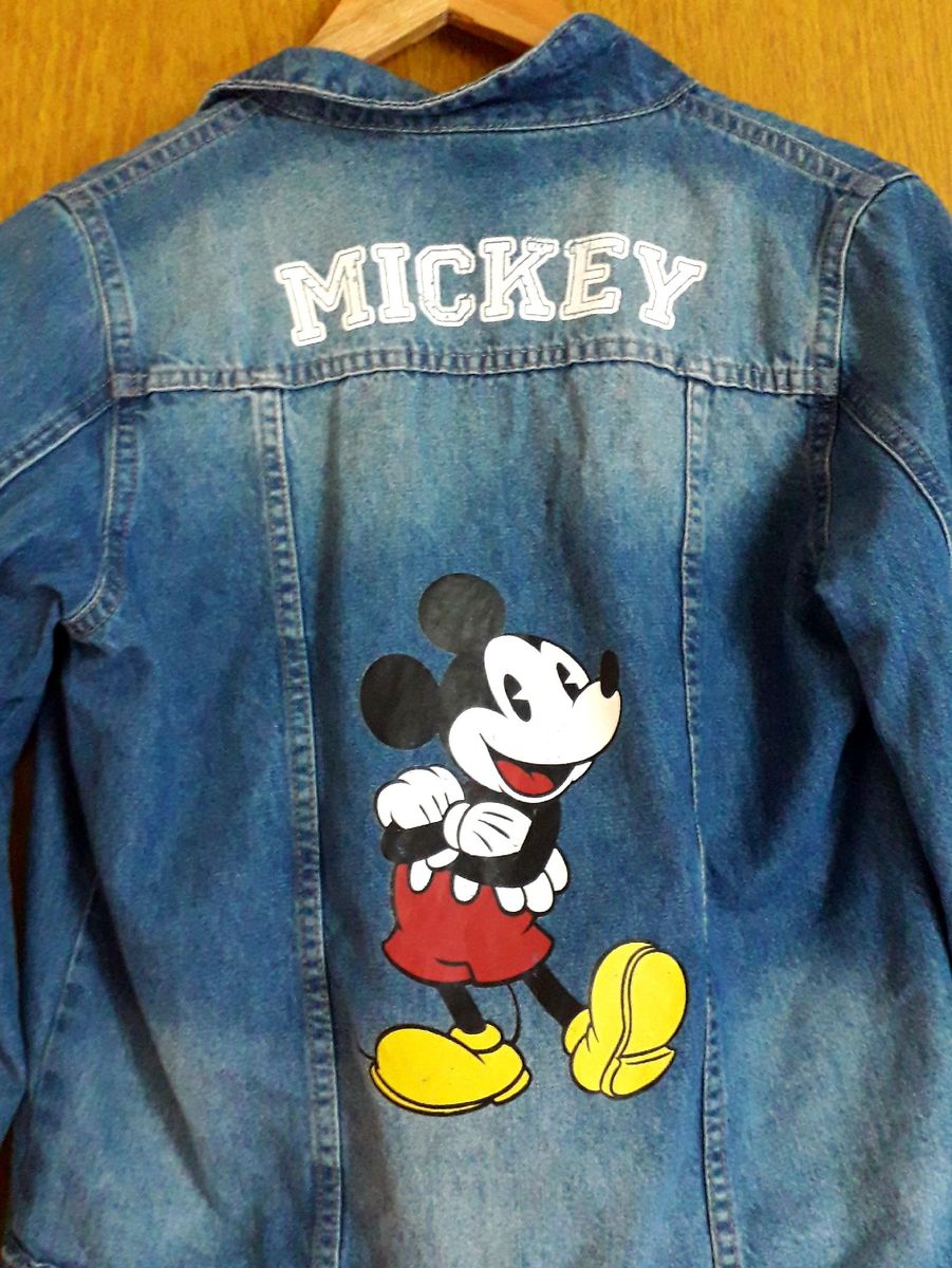 jaqueta jeans do mickey