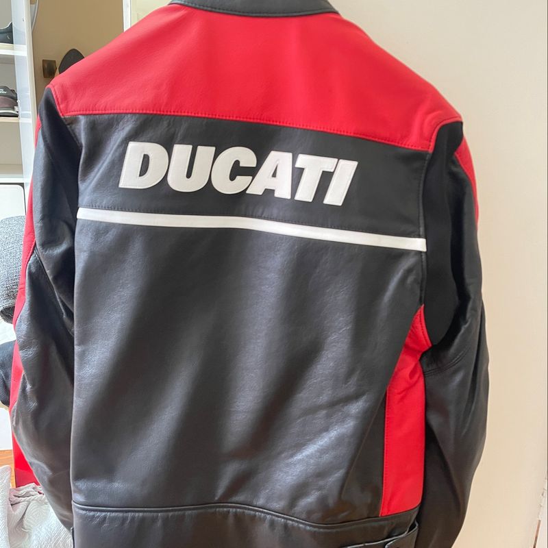 Jaqueta couro hot sale ducati