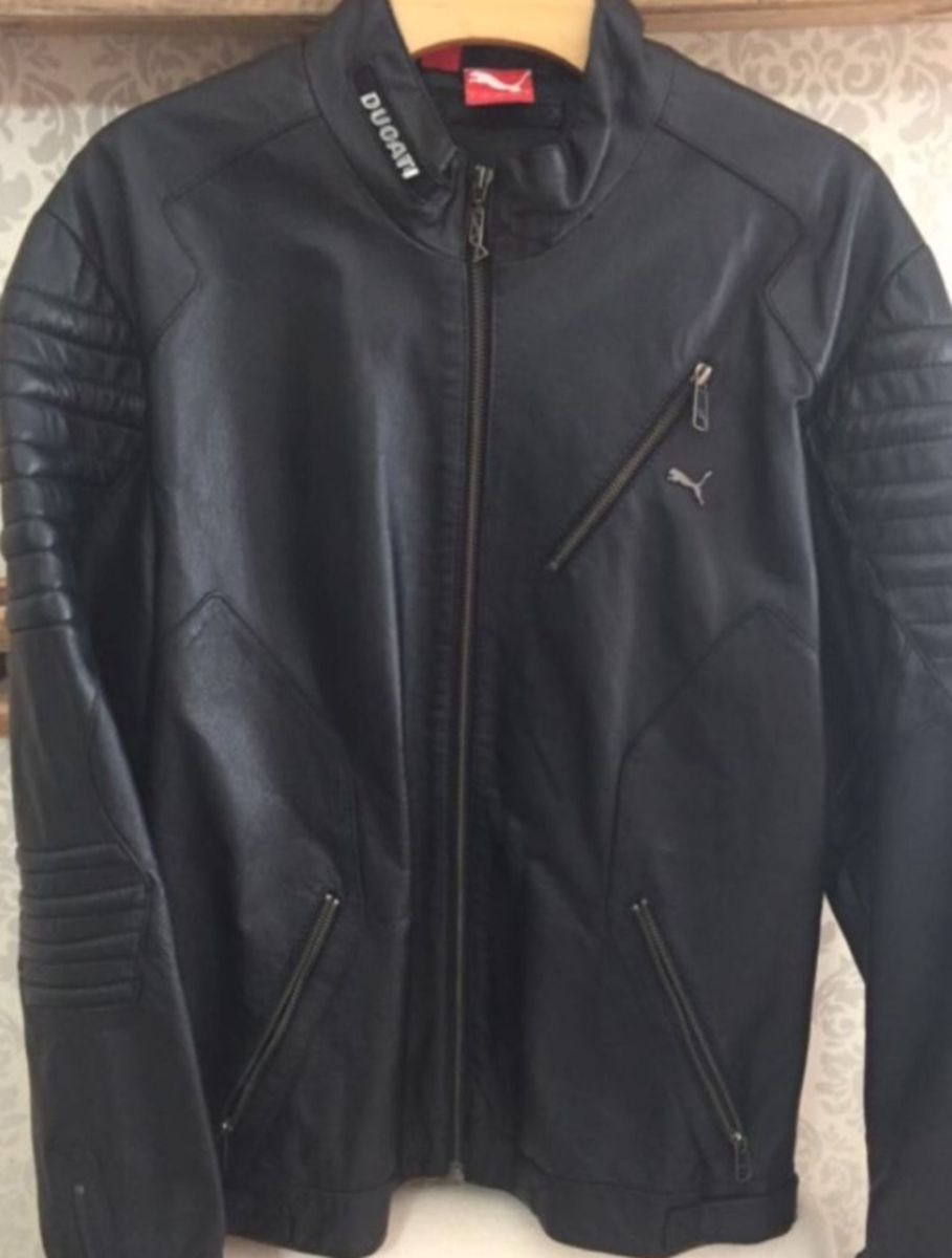 jaqueta de couro ducati