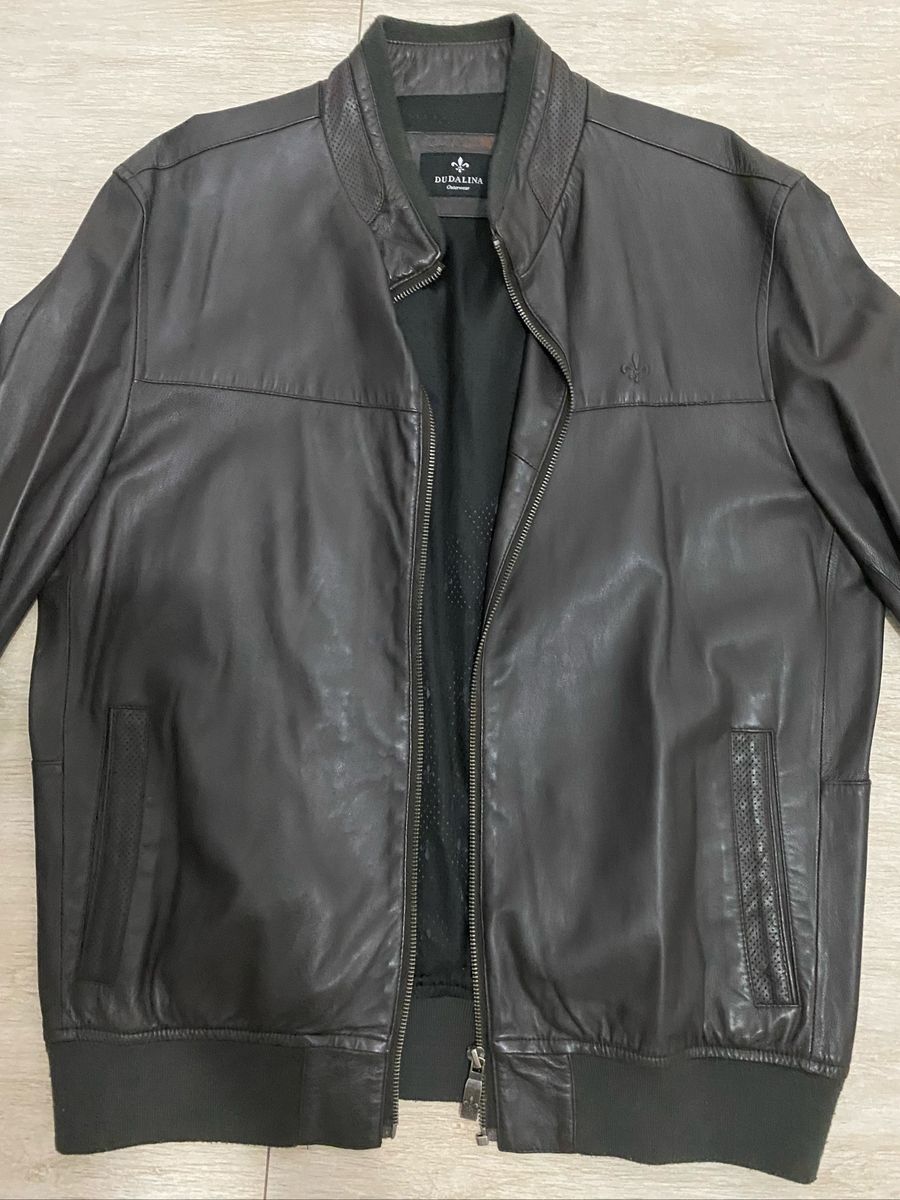 jaqueta couro dudalina