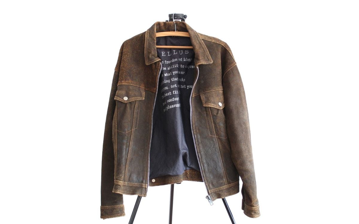 jaqueta couro vintage masculina