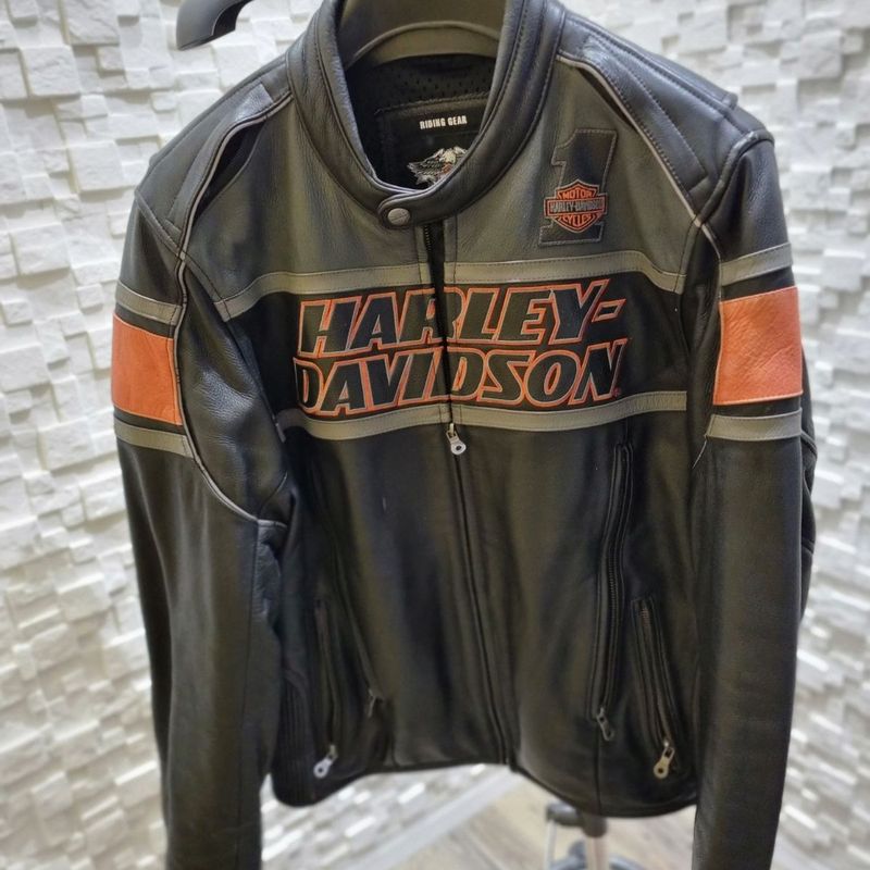 Jaqueta em store couro harley davidson