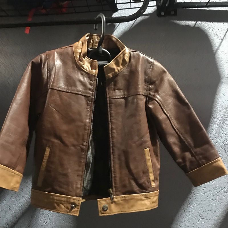 Jaqueta De Couro Infantil Masculina Jaqueta De Couro Infantil Com