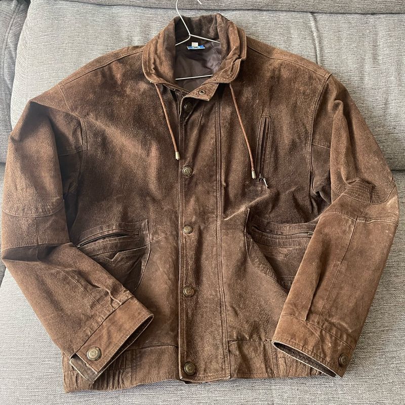 Jaqueta em Couro Legítimo, Tipo Cor Casaco Masculino  Side Play Usado 102886023 enjoei