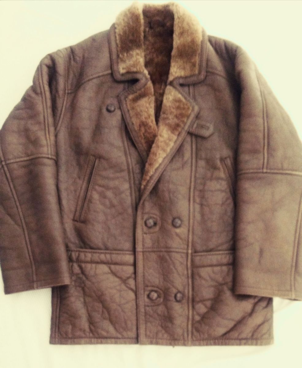 jaqueta de couro importada masculina