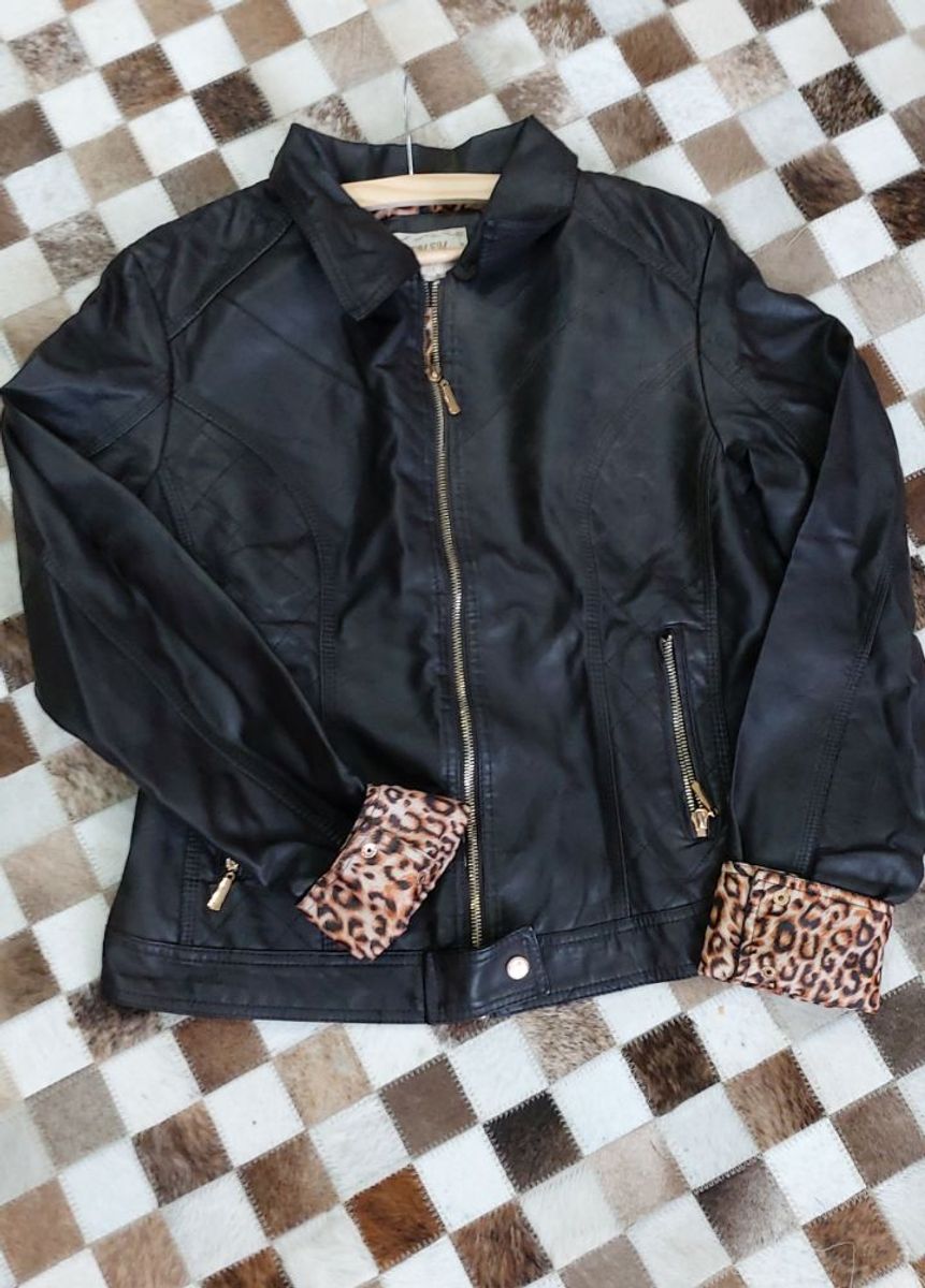 Jaqueta em Couro Sintético Casaco Feminino Susy Nunca Usado 86168396  enjoei
