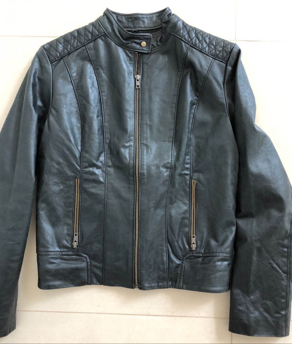 jaqueta de couro feminina pp