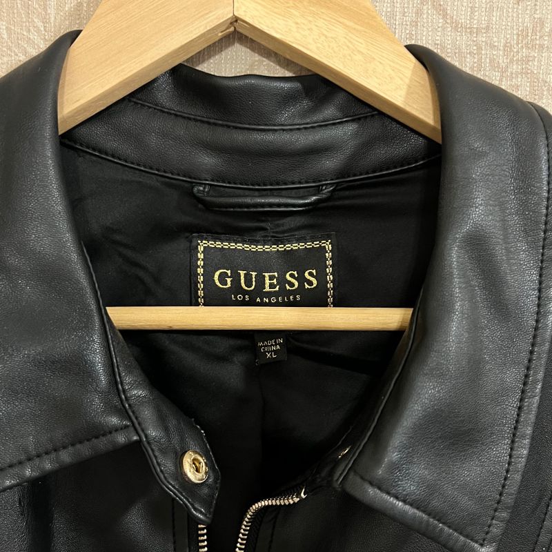 Jaqueta de store couro guess feminina