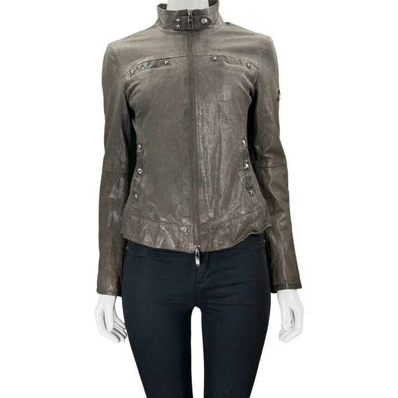 Emporio Armani Moletom Casaco Armani Feminino Jaqueta Biker