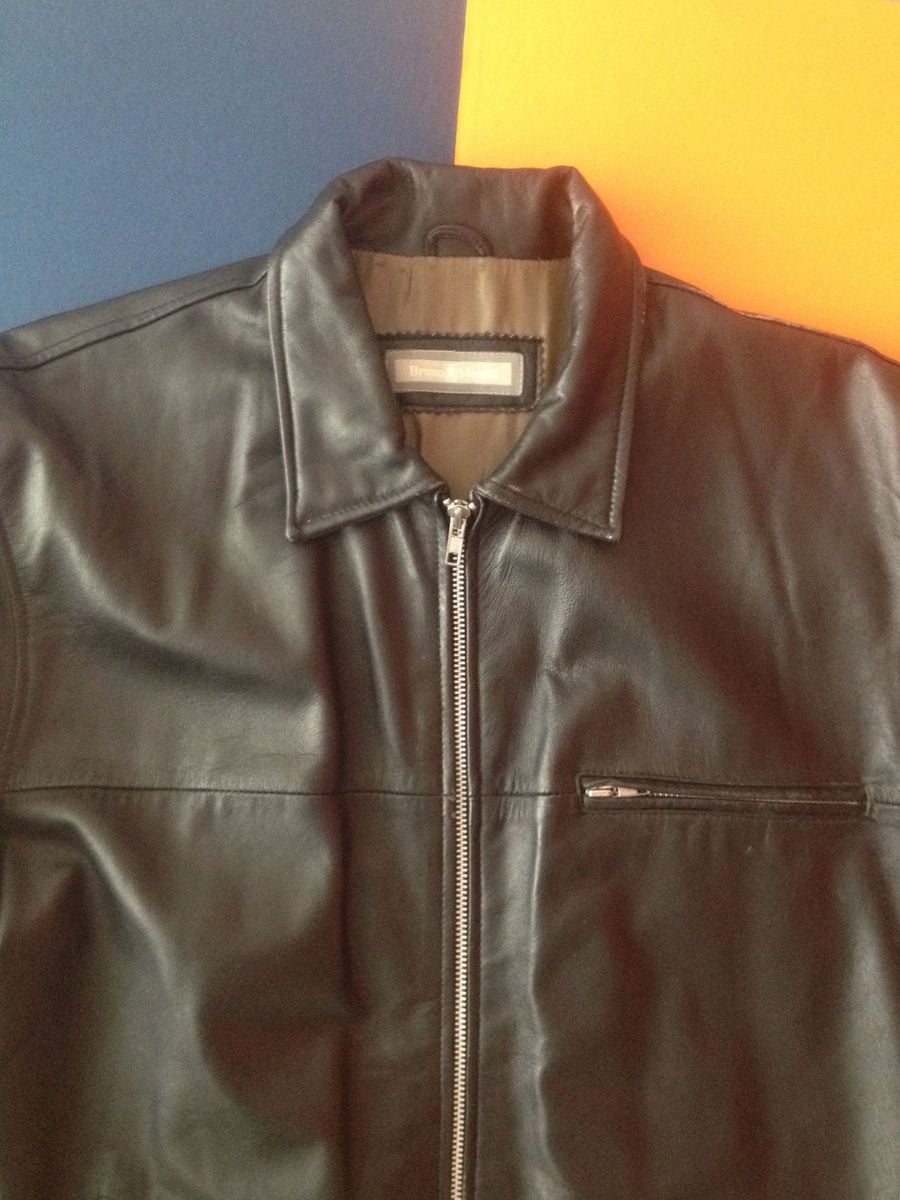 jaqueta de couro masculina vintage