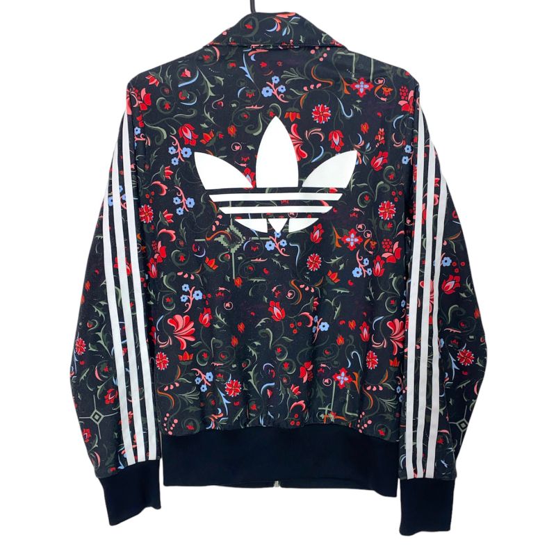 Jaqueta Farm Adidas Floral Preta Casaco Feminino Adidas Usado