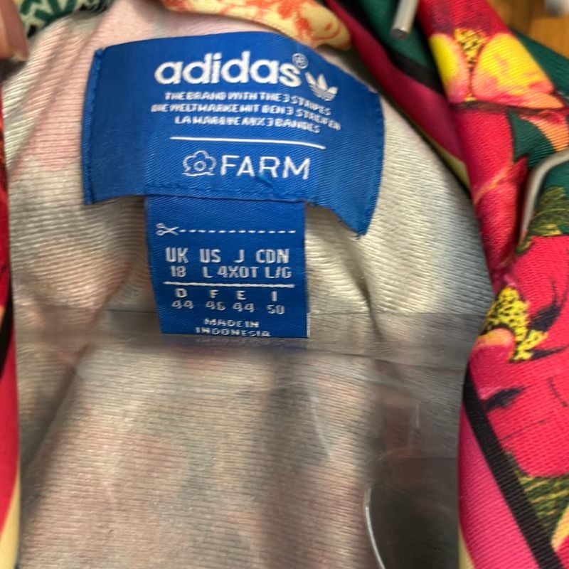 【美品】adidas Originals × FARM BORBOFLOR Jaqueta Adidas Farm Borboflor | Casaco Feminino Adidas Nunca Usado