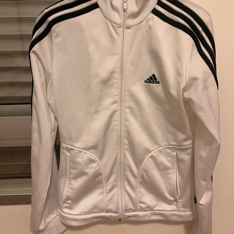 Adidas Originals Jaqueta Adidas Branca Feminina Jaqueta Branca Com