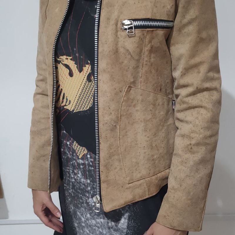 Jaqueta Feminina em Lona de Caminhão Usado 94207476 enjoei