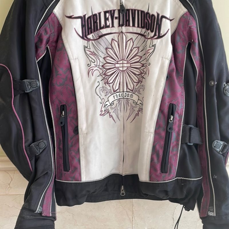 Harley davidson jaqueta sales feminina