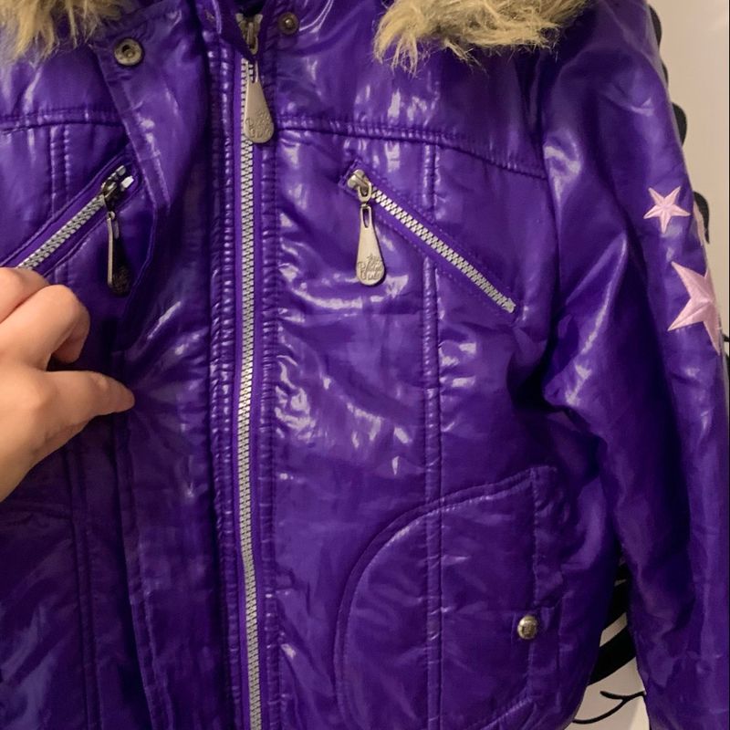Jaqueta Feminina Pu Puffer Planet Girls Planet Girls Usado