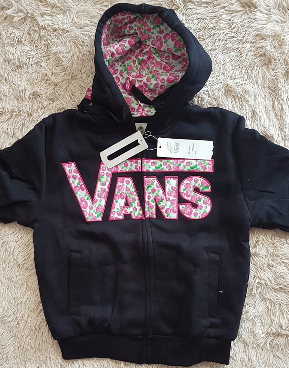 jaqueta vans rosa