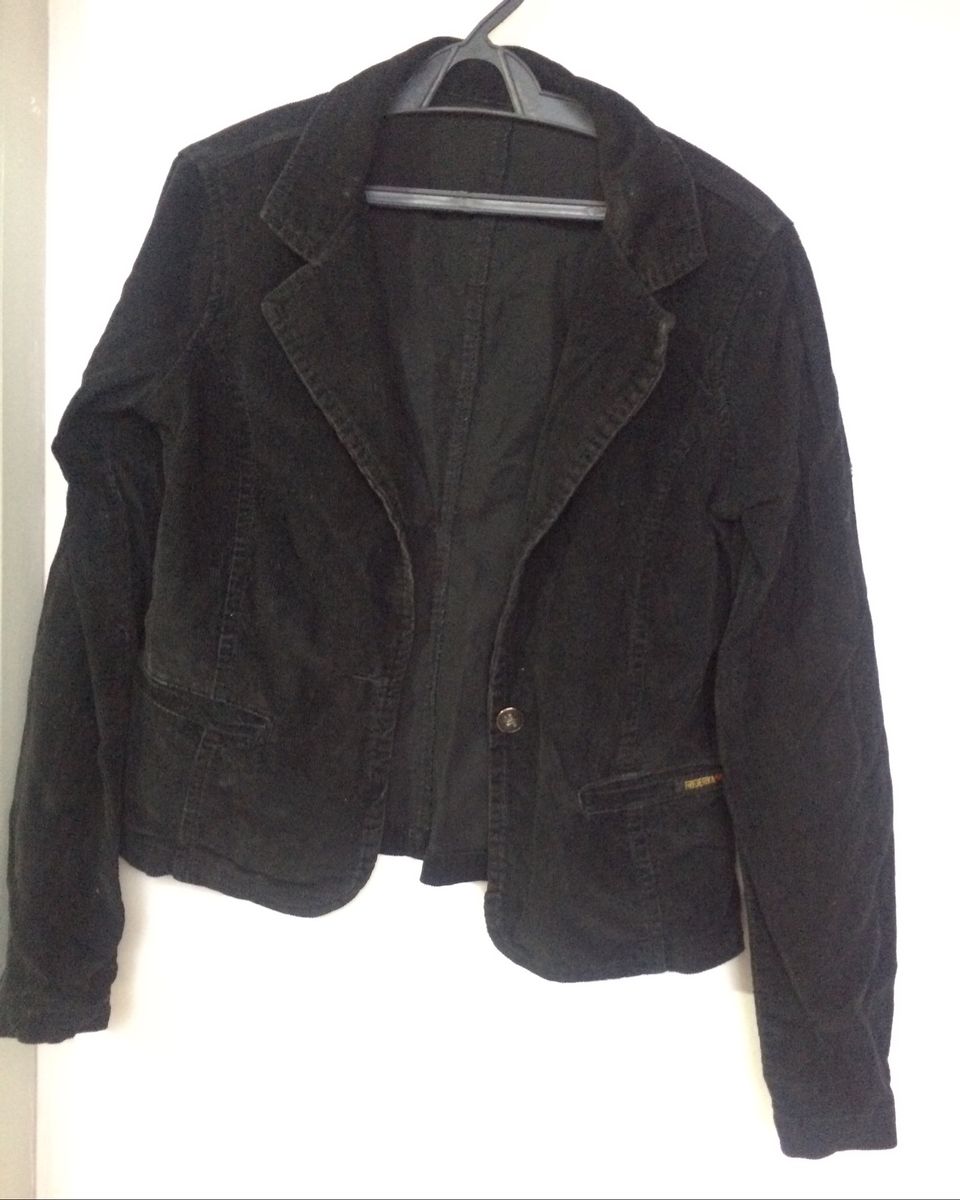 jaqueta veludo preta