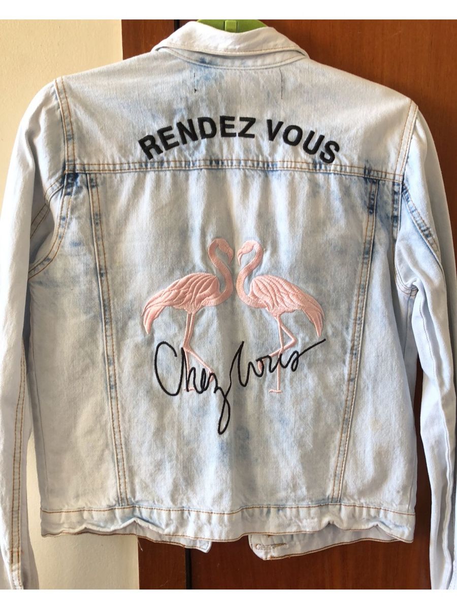 jaqueta jeans feminina lady rock