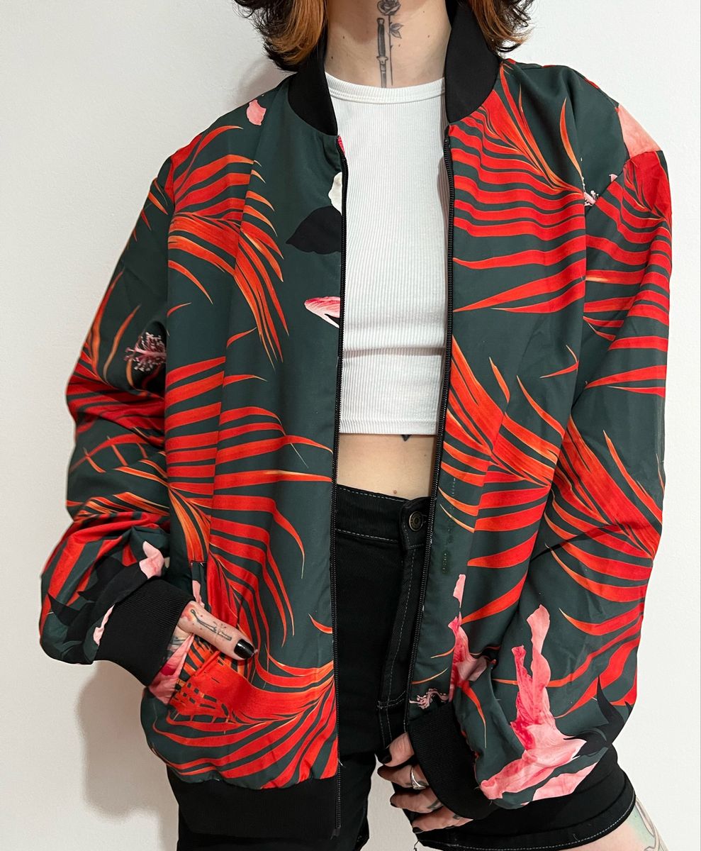 Jaqueta Floral Osklen | Casaco Masculino Osklen Nunca Usado