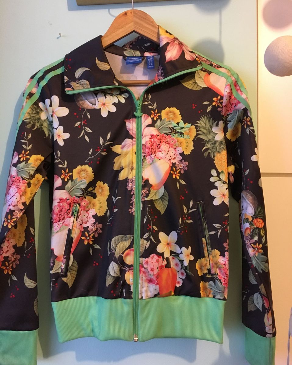 jaqueta florida adidas feminina