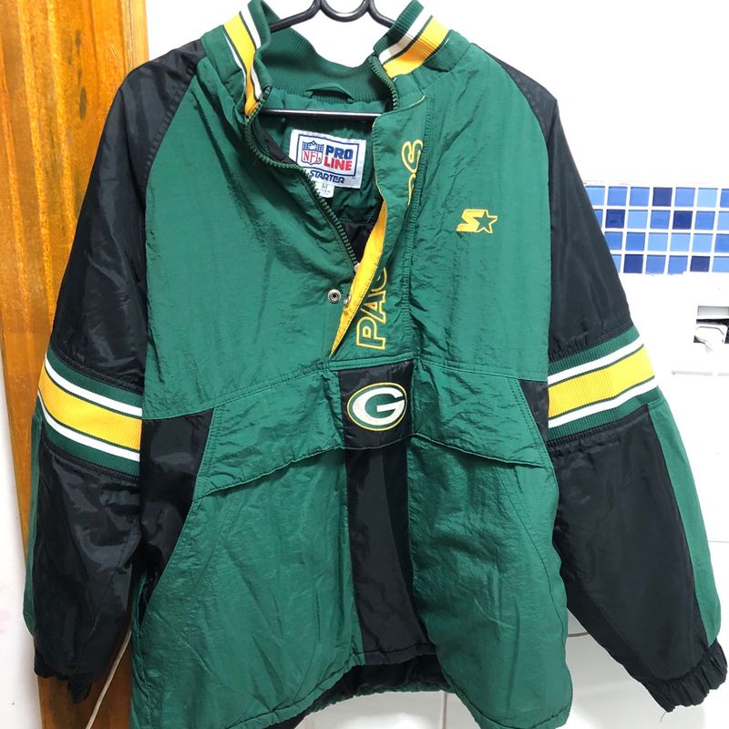 NFL Green Bay Packers サテンジャケット Mサイズ Jaqueta Green Bay Packers Nfl Tamanho M | Casaco Feminino Starter