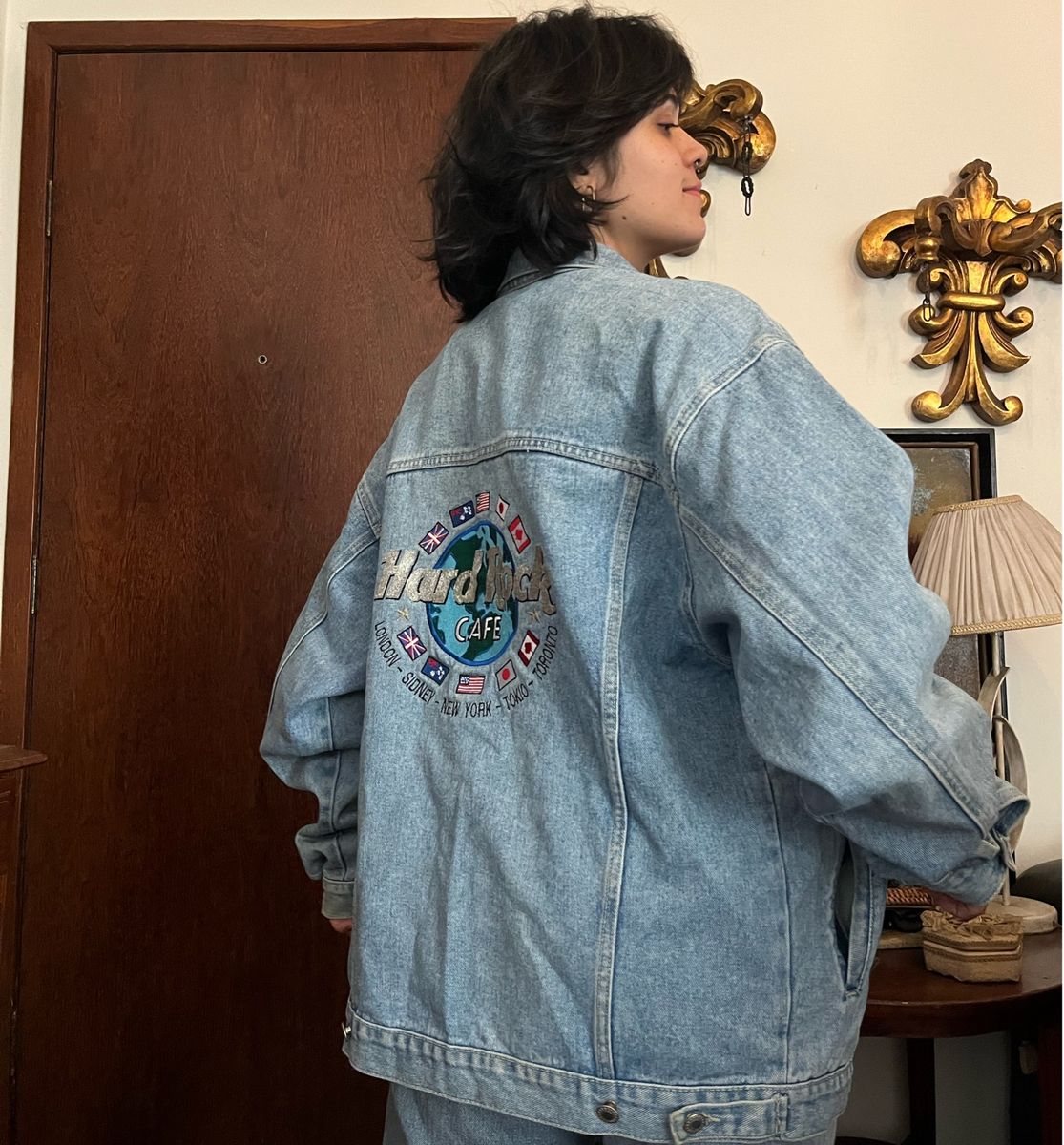 ei　NAコート Jaqueta Hard Rock Café Original Vintage | Hard Rock Usado