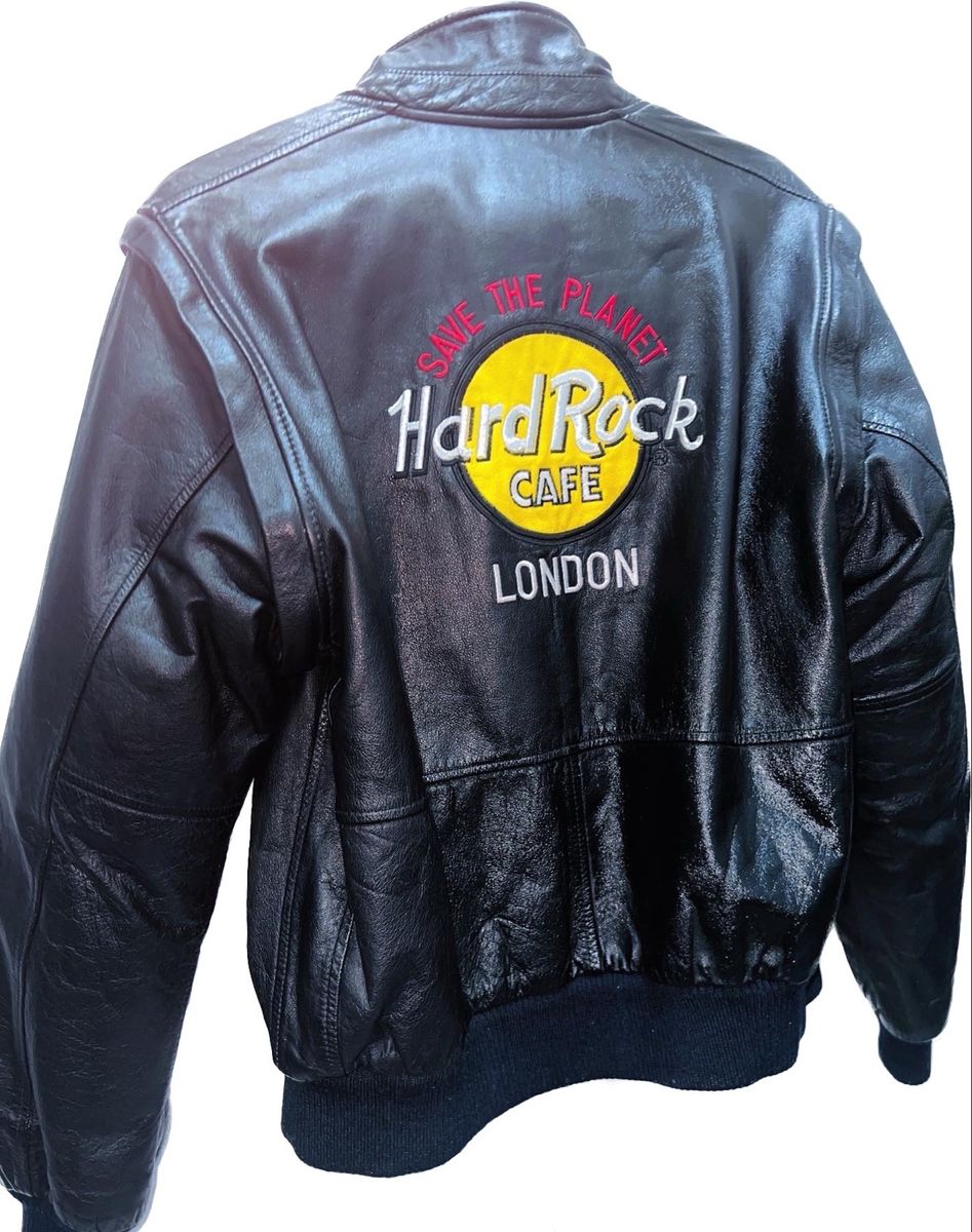 Jaqueta Hard Rock Cafe Original | Casaco Masculino Hard Rock Cafe Usado ...