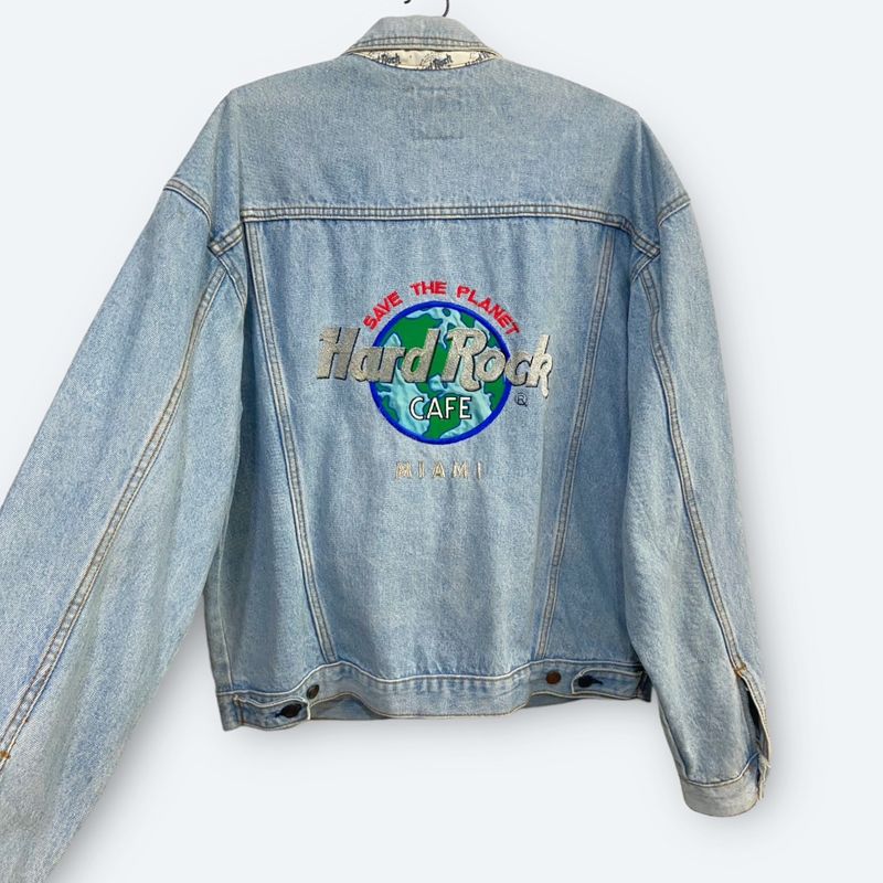 Jaqueta Hard Rock Café Vintage Anos 90 Casaco Feminino Hard Rock Café  Usado 106675979 enjoei