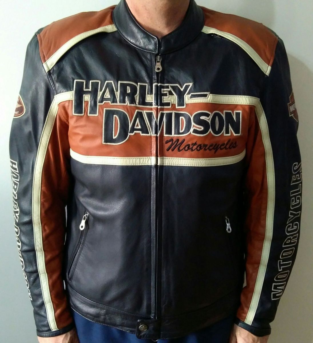 jaqueta couro masculina harley davidson