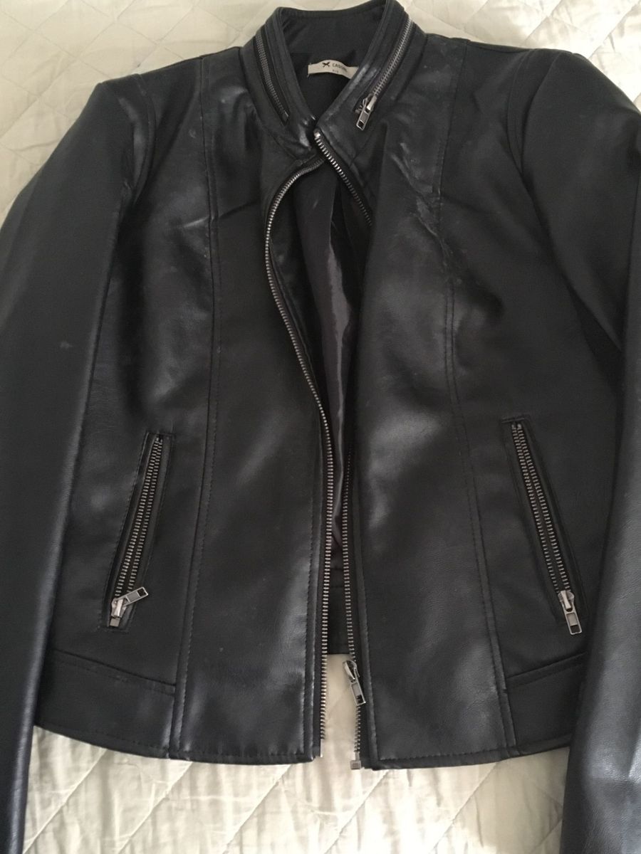 jaqueta couro hering