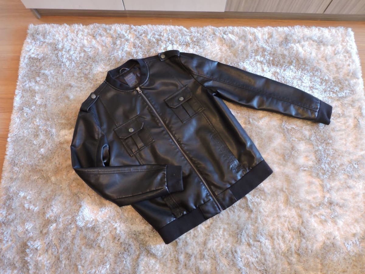 jaqueta couro hering