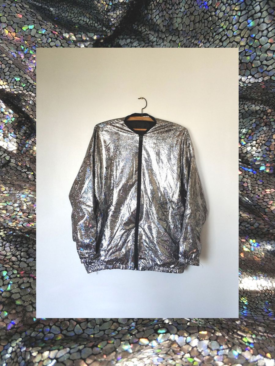 jaqueta holografica masculina