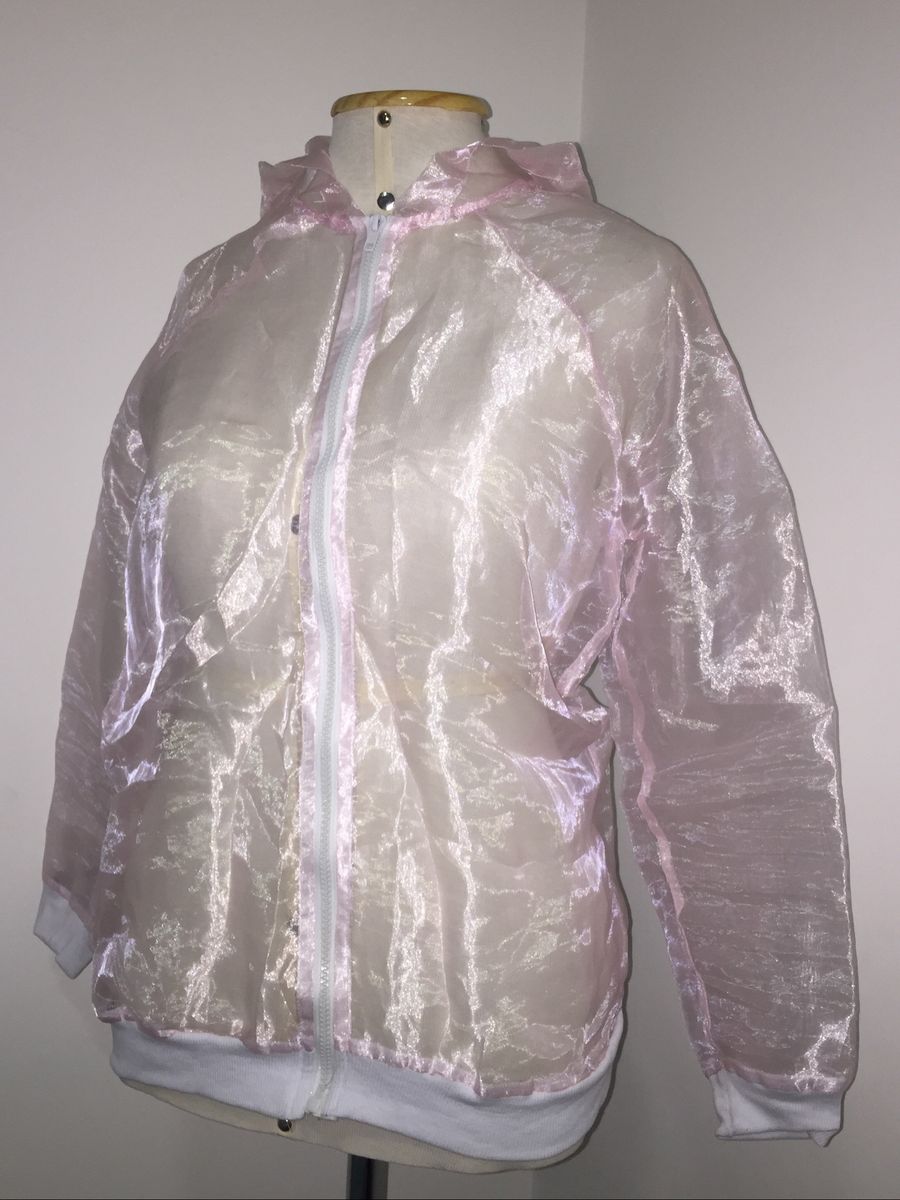 jaqueta holografica prata