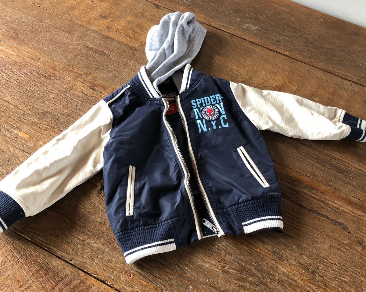 jaqueta homem aranha infantil