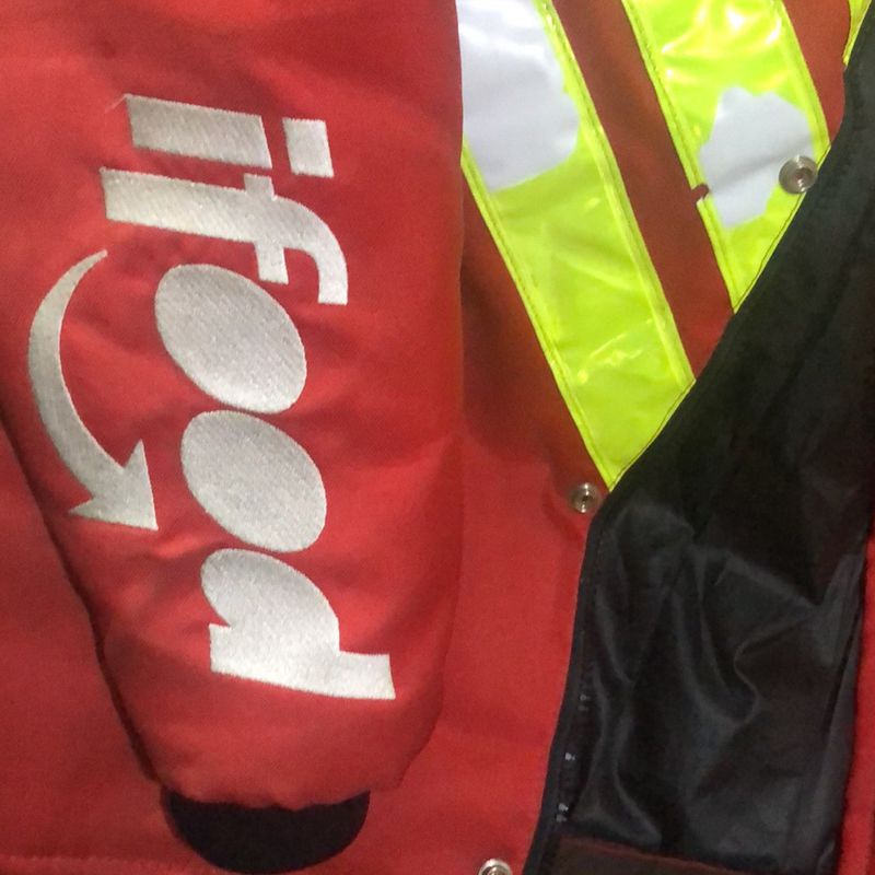 Jaqueta Ifood Casaco Masculino Theo Uniformes Usado 73915170 enjoei