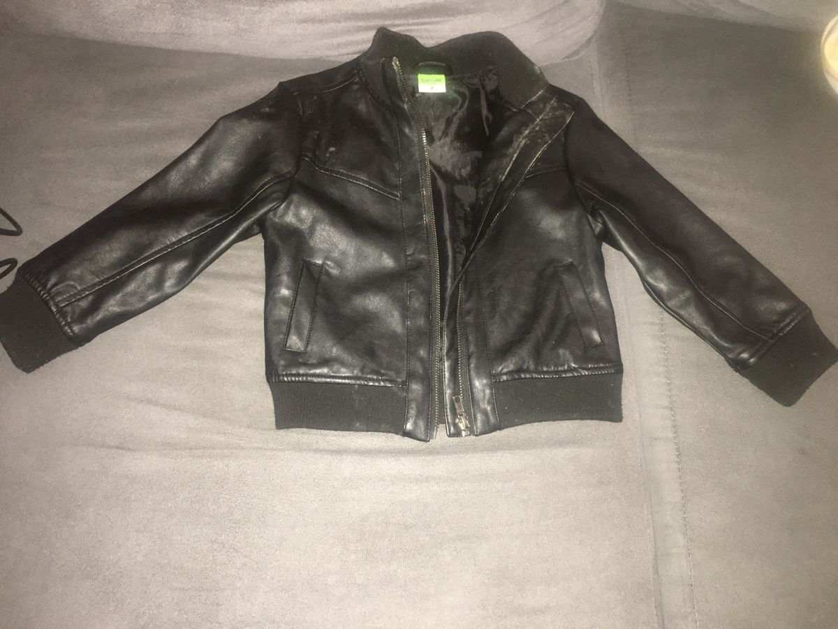 jaqueta couro infantil