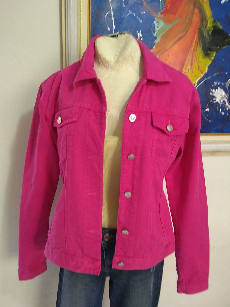 jaqueta jeans pink