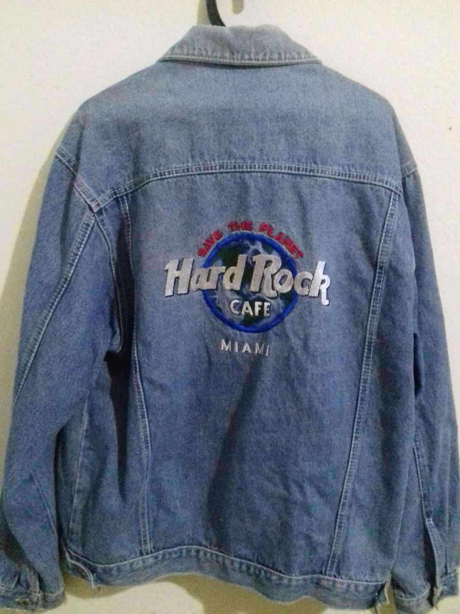 jaqueta jeans masculina hard rock