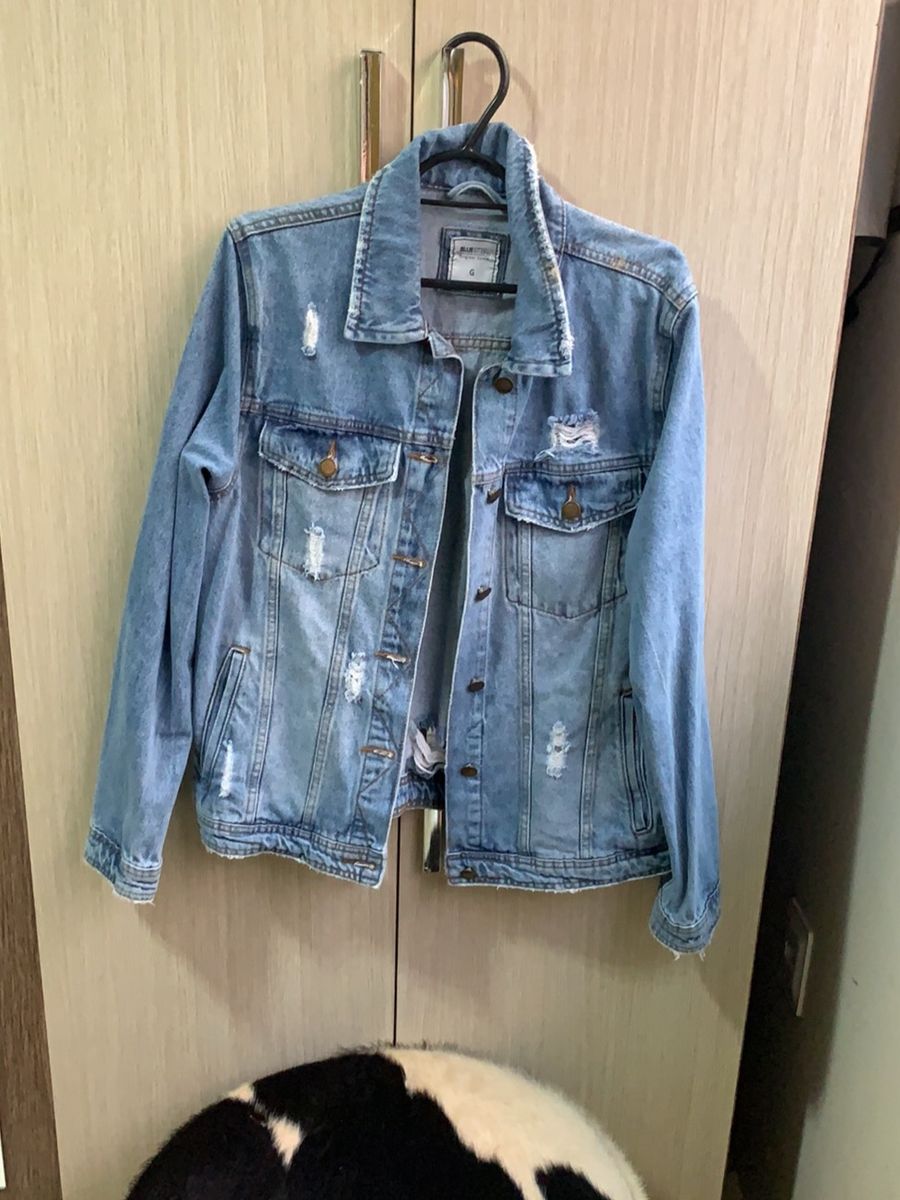 enjoei jaqueta jeans