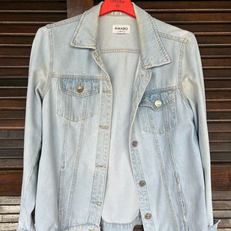 Jaqueta Jeans Azul Claro Amaro Amaro Usado 111513675 enjoei