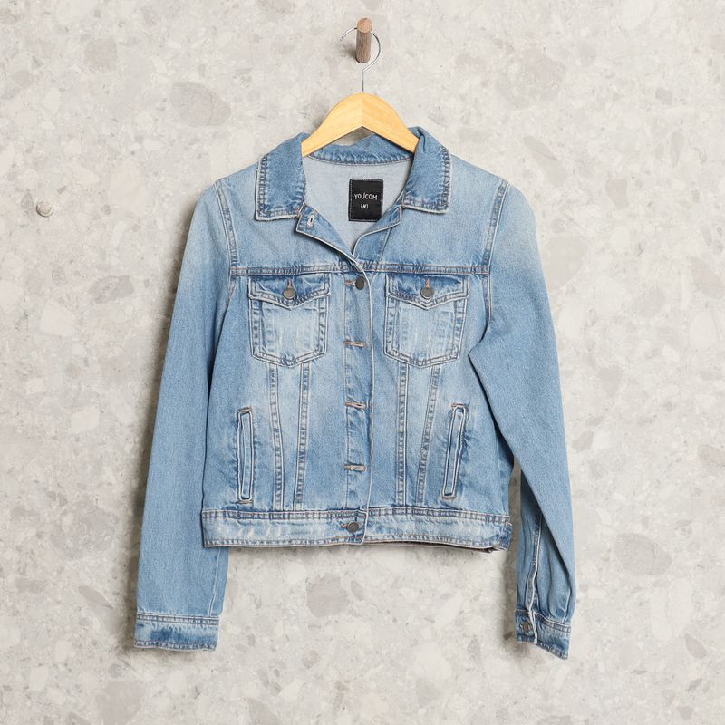 Jaqueta Jeans Azul Claro Youcom Casaco Feminino Youcom Usado
