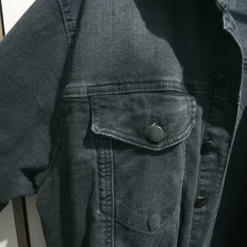 Jaqueta Feminina Jeans Black Star Wars Feel The Force Casaco