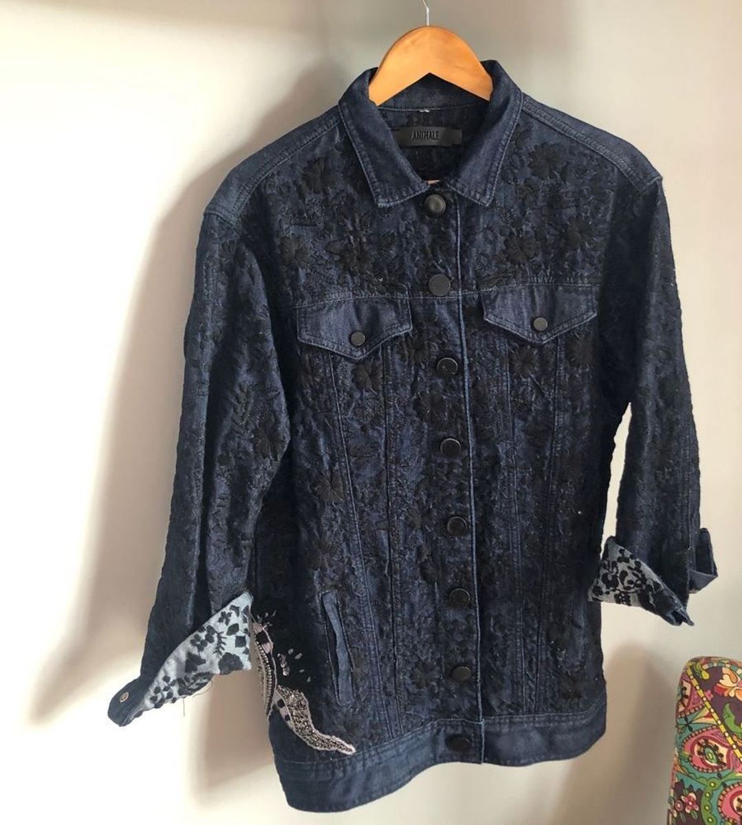 jaqueta jeans animale