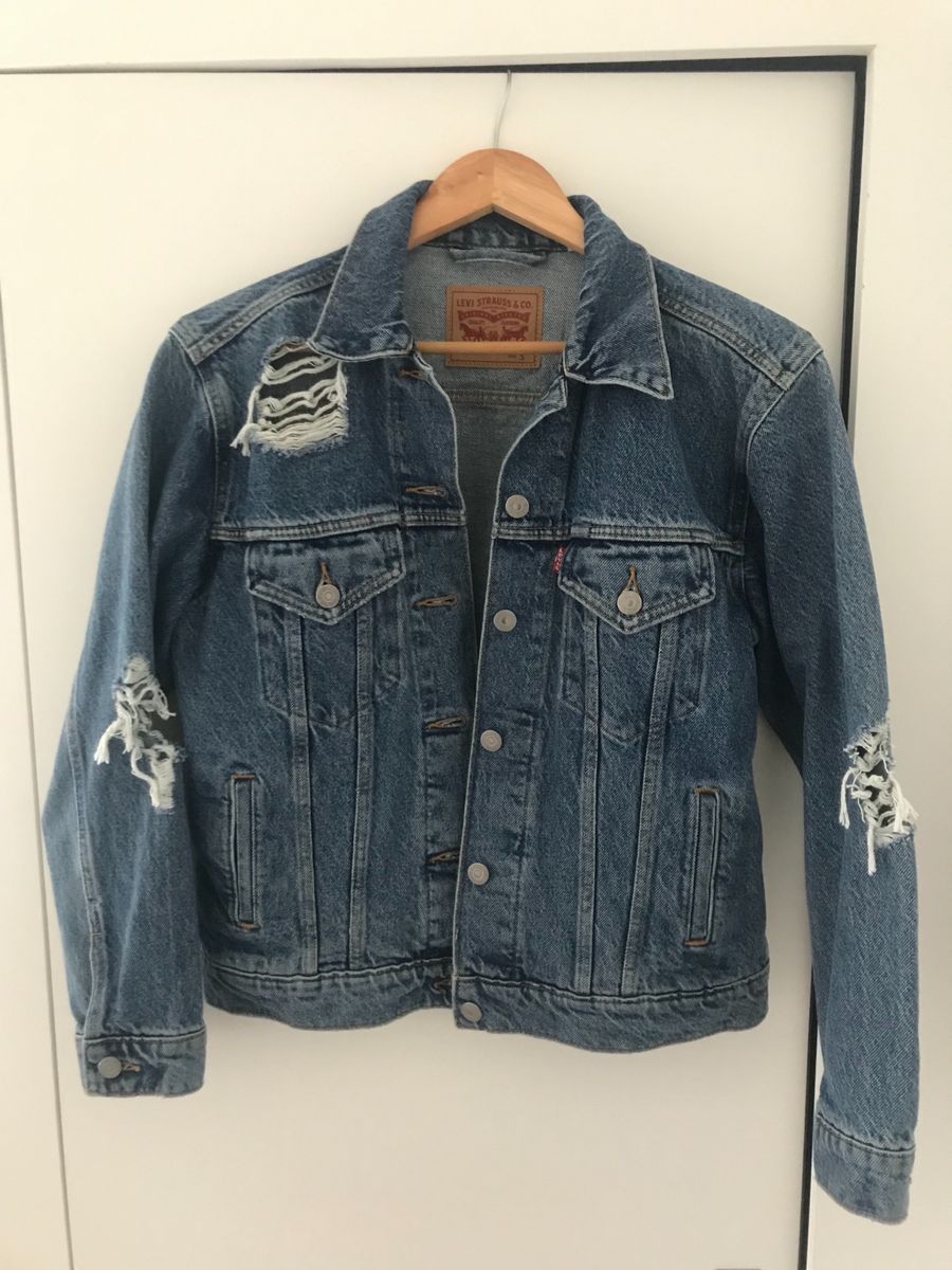 jaqueta jeans boyfriend feminina