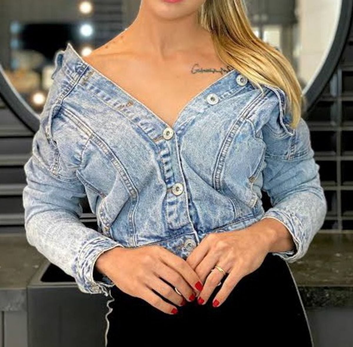 Jaqueta Jeans By Cea | Casaco Feminino C&A Usado 55809860 | enjoei