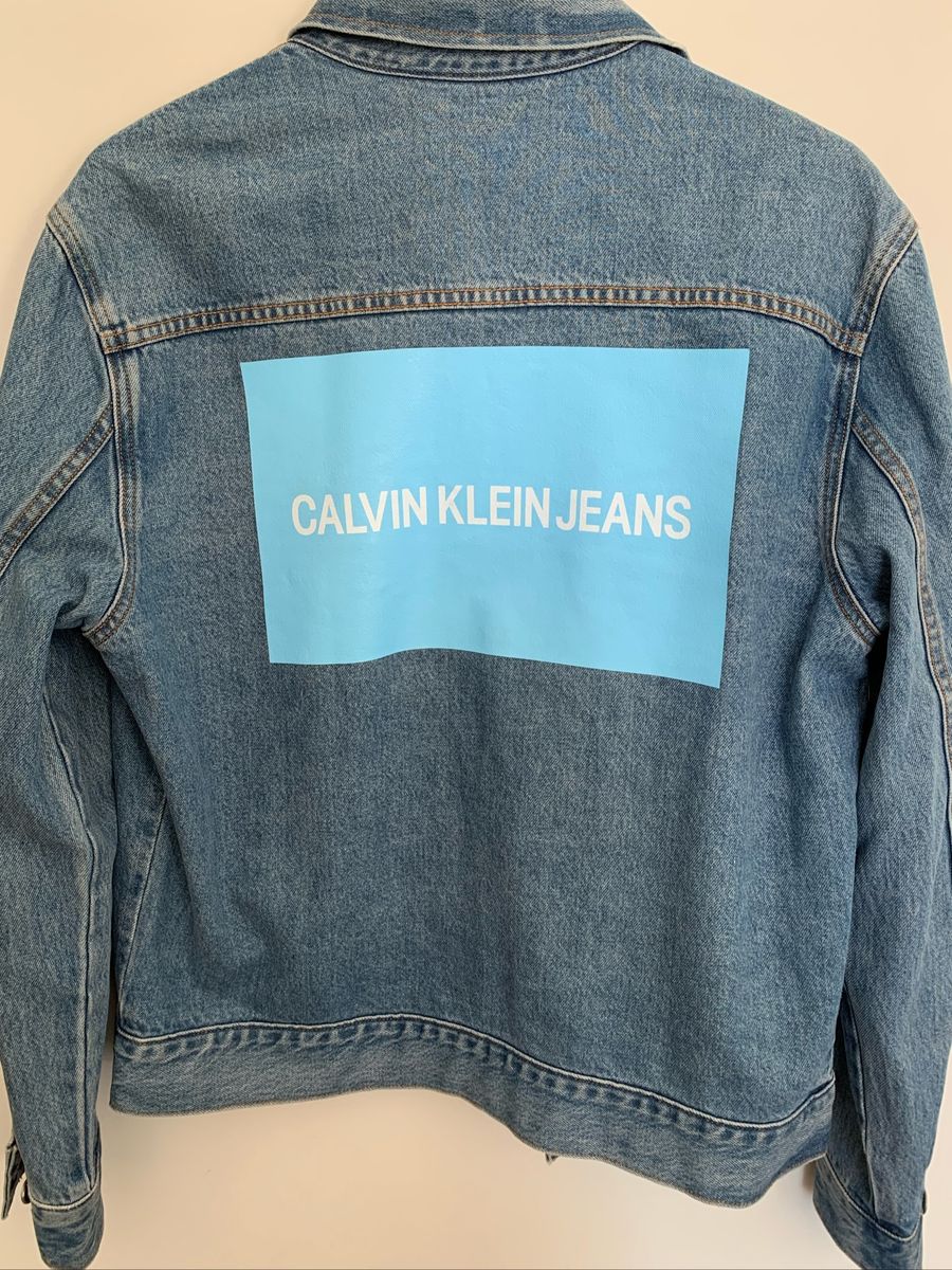 jaqueta jeans calvin klein masculina