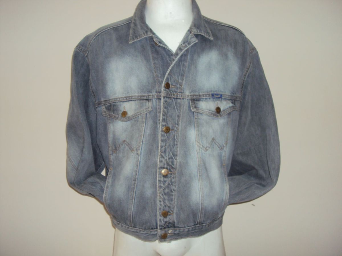 jaqueta jeans wrangler masculina